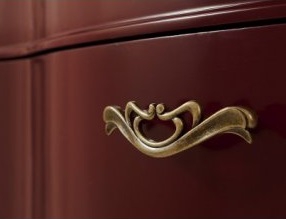 CAPRIGO Burgeot мебель для ванной 115см (столешница стекло GOLD, тумба массив цвет BORDO) 